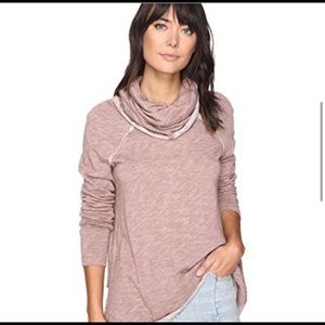 Free people beach cocoon cowl neck tunic sz xs